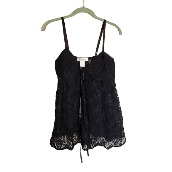ESCANTE x VINTAGE sheer lace teddy in black size 1X - Picture 1 of 5